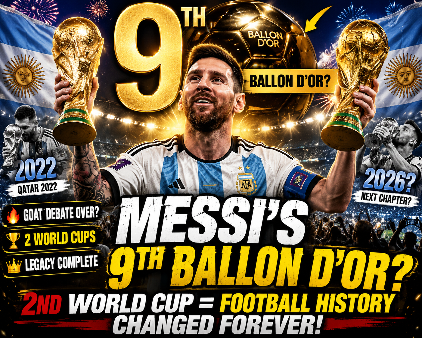 What If Messi Wins a Second World Cup? | Football History Could Change Forever
