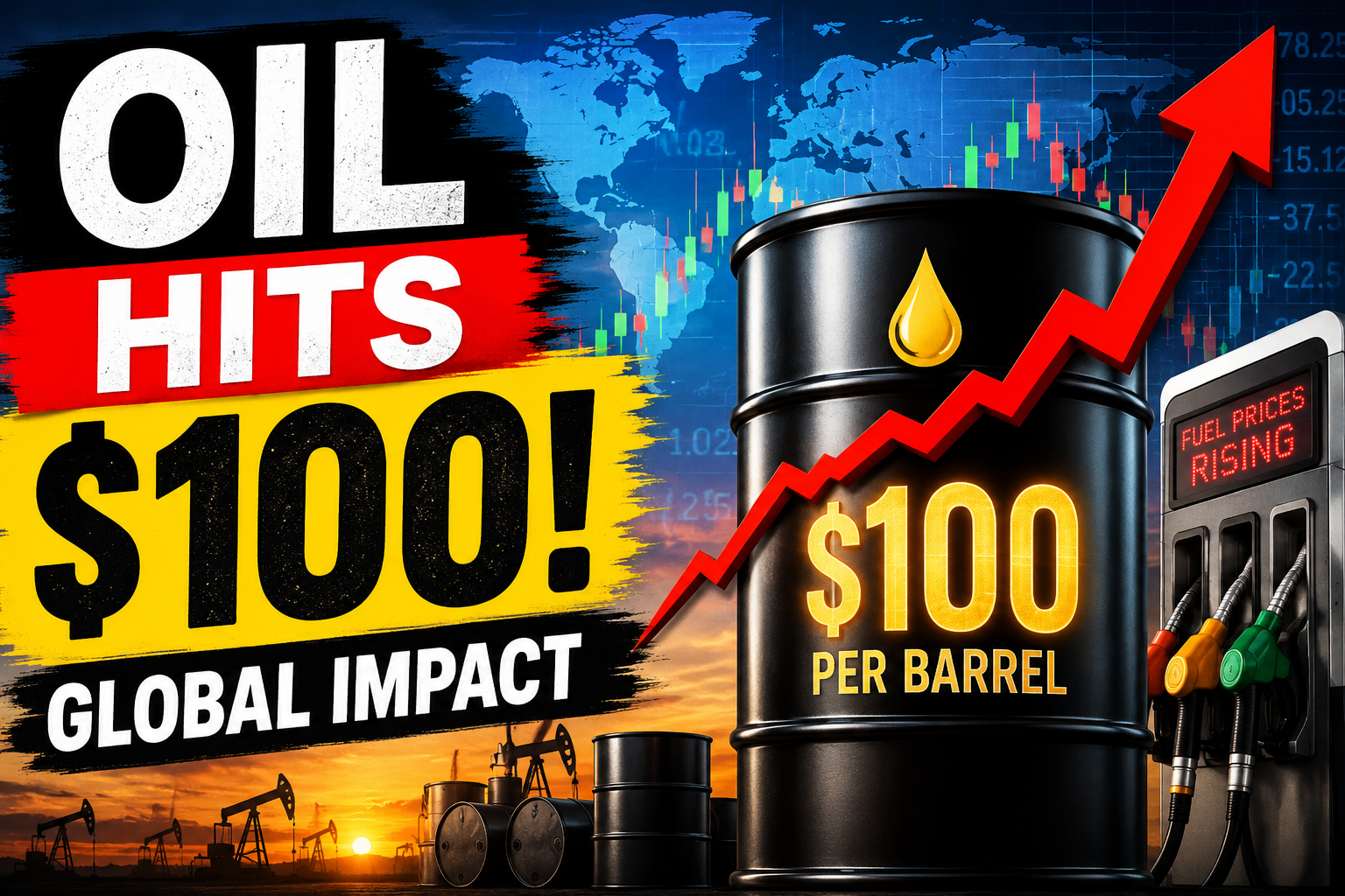 Oil Prices Hit $100 Per Barrel | Why Crude Oil Is Rising? | Latest World News 2026