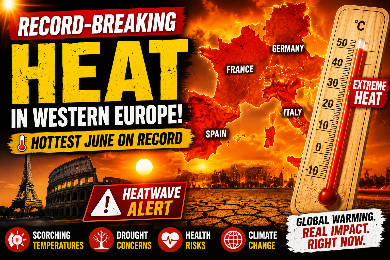 Europe Faces Record-Breaking Heat 