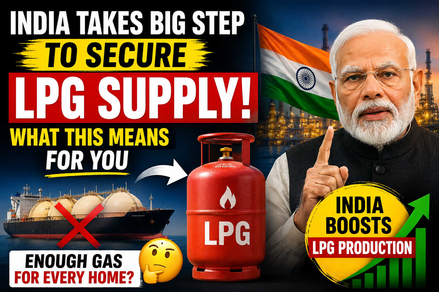 Why is India increasing LPG production?