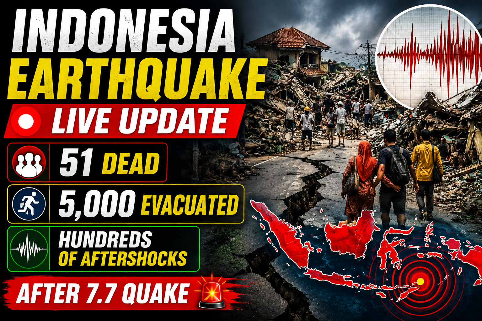 Indonesia earthquake today