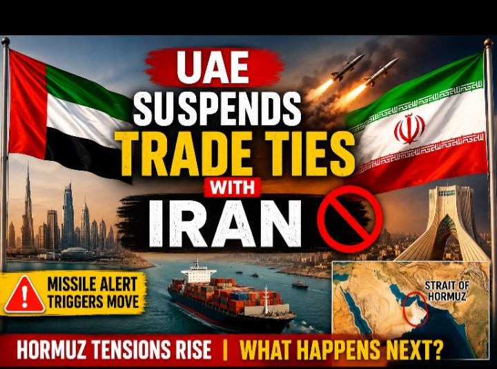 UAE Suspends Trade With Iran After Missile Alert | Strait of Hormuz Tensions Rise