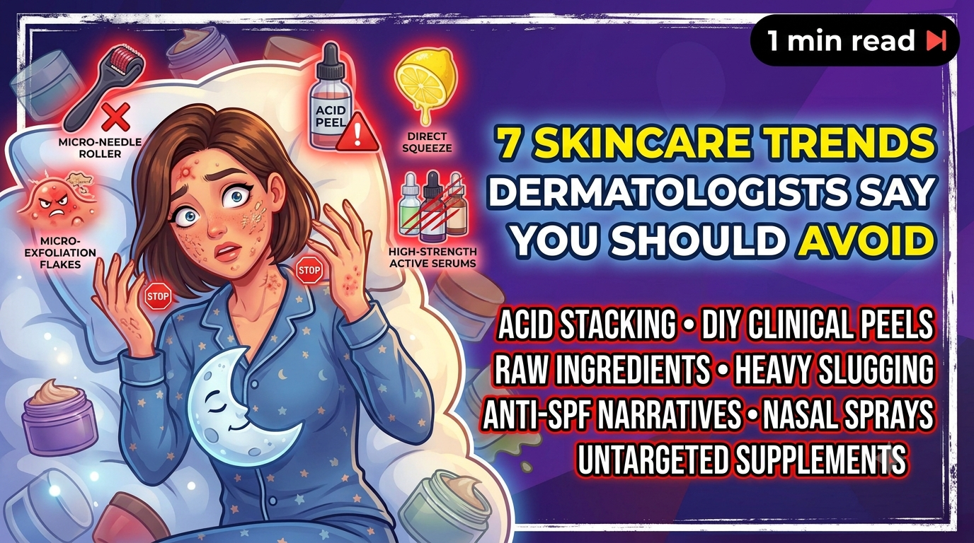 7 Skincare Trends Dermatologists Say You Should Avoid?