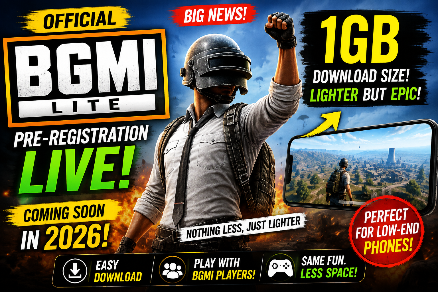 BGMI LITE Pre-Registration Is LIVE: Release Date, 1GB Download & Low-End Phone Details