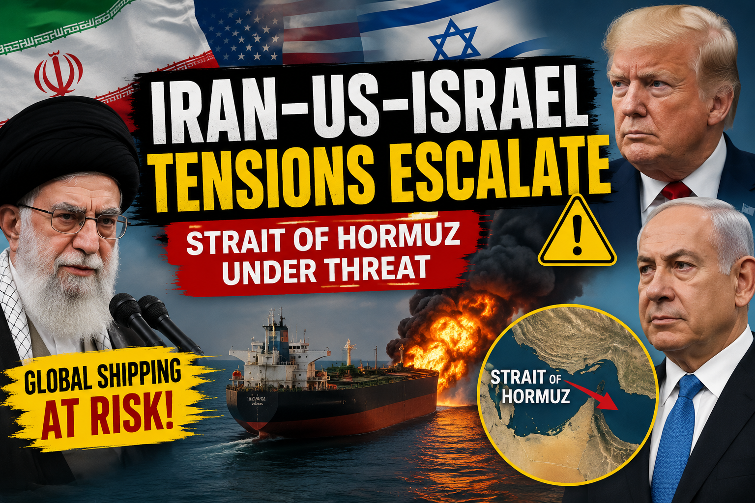 Iran–US–Israel Tensions Escalate: Strait of Hormuz Shipping Faces New Threats | Latest News