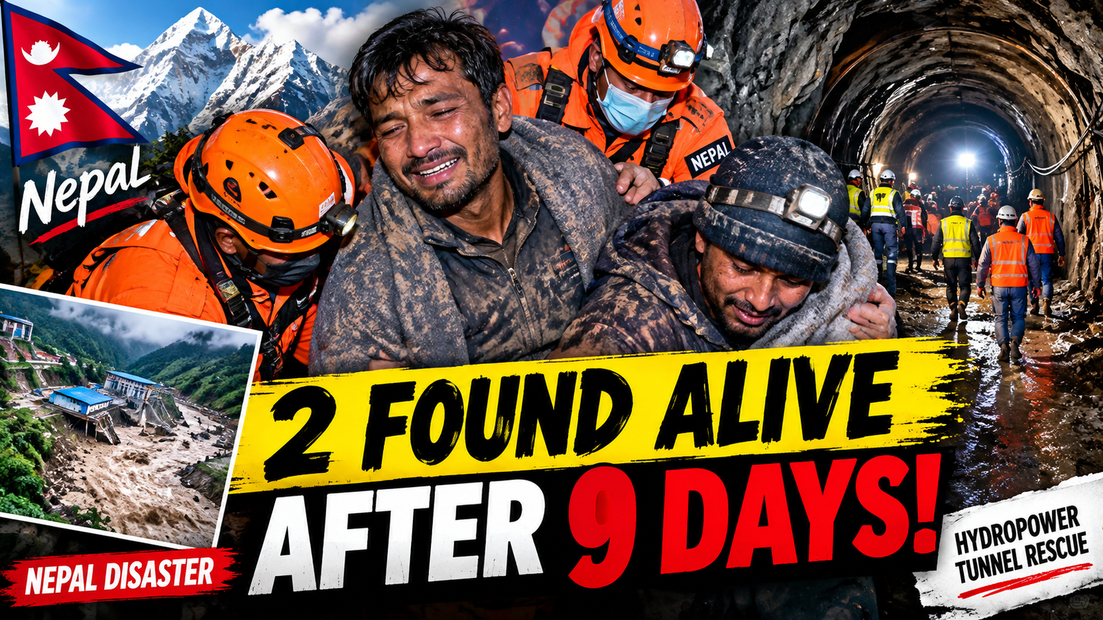 Nepal Miracle Rescue: 2 Workers Found Alive After 9 Days Trapped Underground