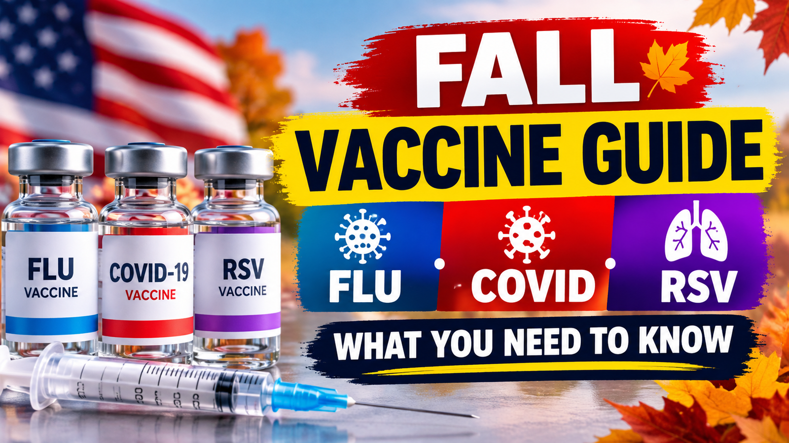 Fall 2026 Vaccine Guide: Flu, COVID & RSV Shots Explained